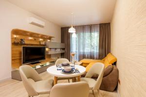 A seating area at SCA Sofia City Apartments
