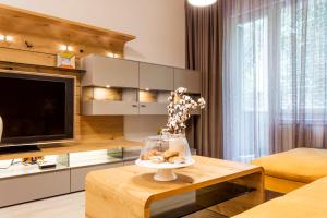 A kitchen or kitchenette at SCA Sofia City Apartments