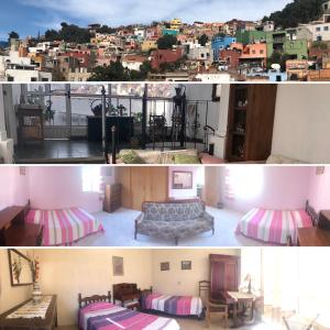 Ένα ή περισσότερα κρεβάτια σε δωμάτιο στο Casona del Ropero