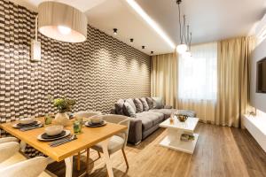 A seating area at SCA Sofia City Apartments