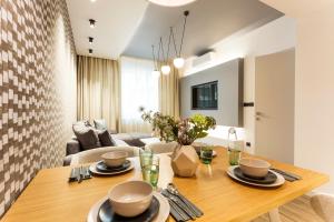 A seating area at SCA Sofia City Apartments