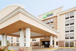
a large building with a large clock on the front of it at Holiday Inn Express Wilkes Barre East, an IHG Hotel in Wilkes-Barre
