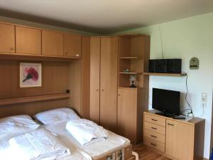 TV a/nebo společenská místnost v ubytování Travemünde am Hafen
