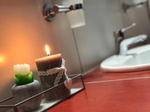 Koupelna v ubytování Hotel Corona