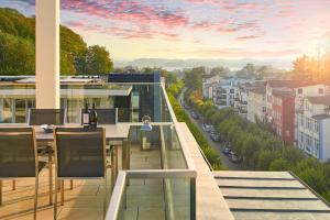 Ein Balkon oder eine Terrasse in der Unterkunft FIRST im FIRST Sellin, Penthouse Paradies am Meer