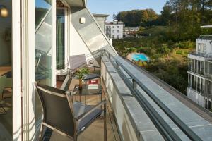 Ein Balkon oder eine Terrasse in der Unterkunft FIRST im FIRST Sellin, Penthouse Paradies am Meer
