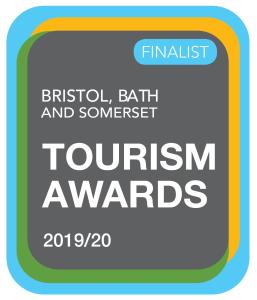 a sign with the words bristol bath and somerset tourism awards on it at The Hood Arms in Kilve