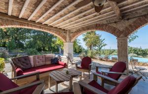 Χώρος καθιστικού στο Villa zu den Drei Eichen-Barat