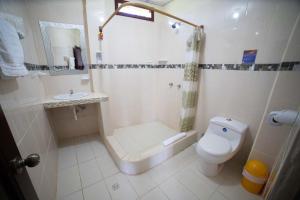 Vannituba majutusasutuses Hostal Gladismar