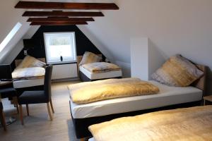 Postel nebo postele na pokoji v ubytování Schlafstübchen