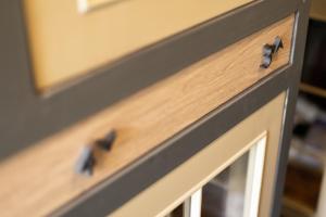 a close up of a drawer of a dresser at Warm Window Silom in Bangkok