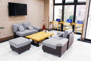 TV a/nebo společenská místnost v ubytování Hotel Links Dobutsuenmae