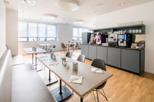 Comodidades para preparar café e chá em Hotel Cult Frankfurt City