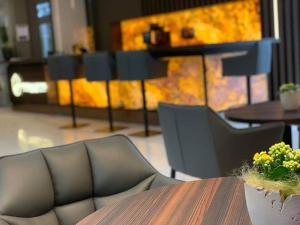Ein Sitzbereich in der Unterkunft Thermalhotel Kemper