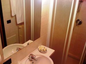 Koupelna v ubytování Hotel Tolin