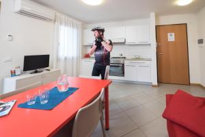 Eldhús eða eldhúskrókur á Albergo Diffuso Magredi