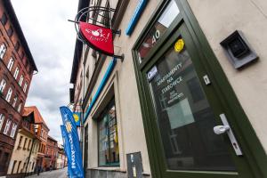 Budynek, w którym mieści się apartament