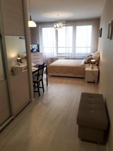 Postel nebo postele na pokoji v ubytování Vena apartment