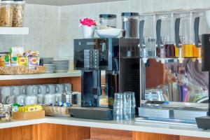 Kuchyň nebo kuchyňský kout v ubytování Hotel Roma