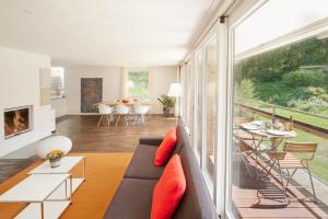 Χώρος καθιστικού στο Chalet Altesse - Premium Apartments