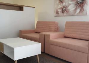 Posezení v ubytování Laganini, studio apartman 3 FLOWER