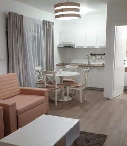 Kuchyň nebo kuchyňský kout v ubytování Laganini, studio apartman 3 FLOWER