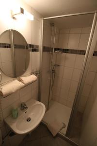 Koupelna v ubytování Pension Haus Butz