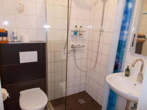 Koupelna v ubytování Ferienhaus Klinder