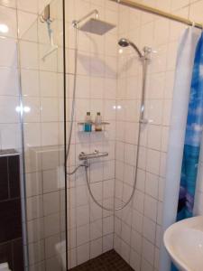 Koupelna v ubytování Ferienhaus Klinder