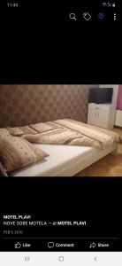 a picture of a bed with at Motel Plavi in Mračaj