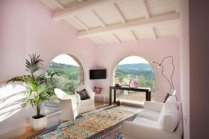 A seating area at Podere Poggio al sole