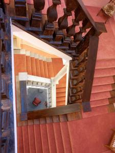 an overhead view of a doll house with a fireplace at Grand Hotel Entourage - Palazzo Strassoldo in Gorizia