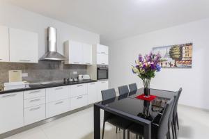 Kuchyň nebo kuchyňský kout v ubytování Belvedere Airport Suites