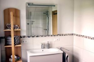 Koupelna v ubytování Ferienwohnung Ernle
