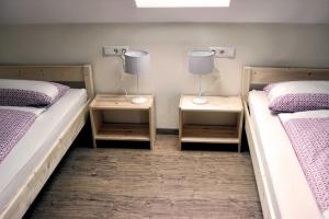 Postel nebo postele na pokoji v ubytování Ferienwohnung Ernle