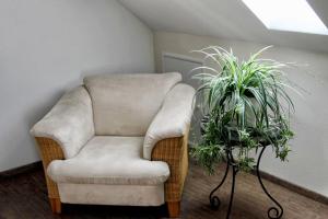 Posezení v ubytování Ferienwohnung Ernle