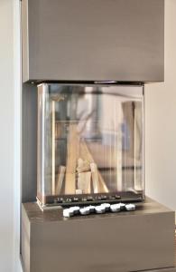 A kitchen or kitchenette at Nikolaier Weinblick - Chalet Sauvignon Blanc