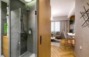 Kúpeľňa v ubytovaní Olvios Luxury Suites