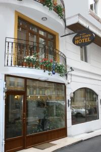 a building with a first room hotel with a balcony at Best Town Hotel in Istanbul