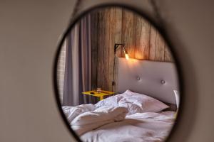 Ein Bett oder Betten in einem Zimmer der Unterkunft Gästehaus des Elsa Brändström Haus