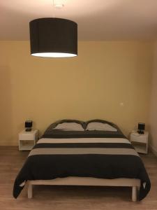 Postel nebo postele na pokoji v ubytování Chambres d'Hôte Les Bredins