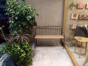 A seating area at Shan Shan Come Later