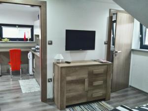 TV a/nebo společenská místnost v ubytování Apartmán Tatry-Poprad
