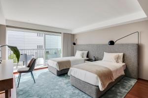 Giường trong phòng chung tại Nº150 Apartment Duplex with terrace