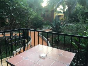 Vrt pred nastanitvijo The Pickled Onion B&B and Restaurant Uxmal