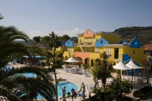 a view of a resort with a swimming pool at Hotel Parco Dei Principi in Grottammare