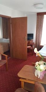 TV a/nebo společenská místnost v ubytování Hotel Korona