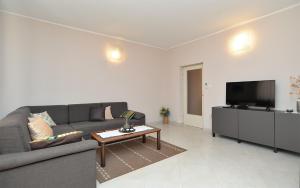 TV a/nebo společenská místnost v ubytování Apartments Valbandon 38