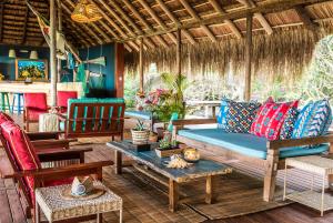 Posezení v ubytování Machangulo Beach Lodge