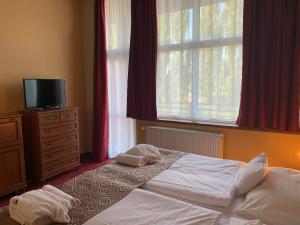 Postel nebo postele na pokoji v ubytování Hotel Therma Dunajská Streda